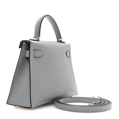 Hermes Epsom Mini Kelly Sellier 20 Gris Pantin 4 of 21