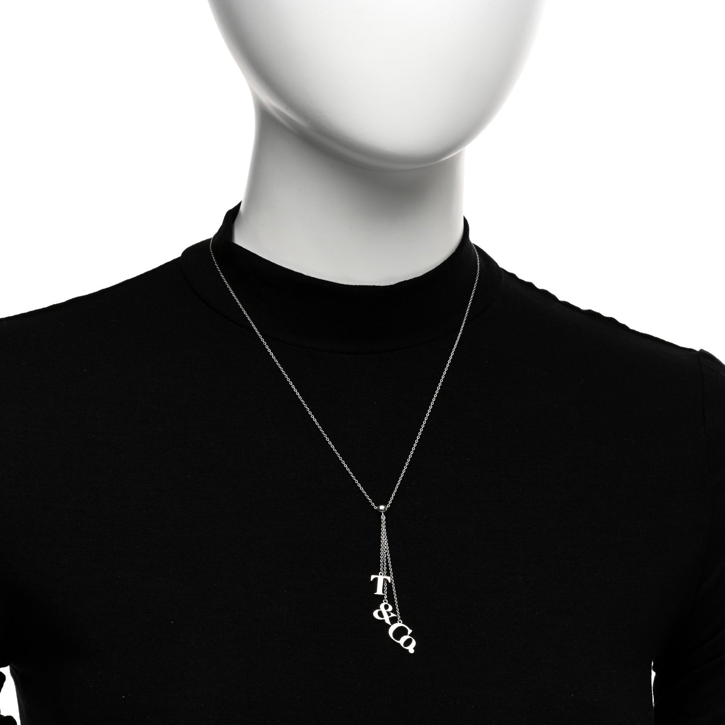 Sterling Silver Letters Lariat Necklace