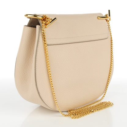 Chloe Grained Calfskin Medium Drew Shoulder Bag Abstract White 3 of 9