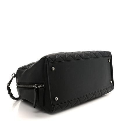 Chanel Caviar Quilted Large Coco Handle Bowling Bag Black 4 of 10