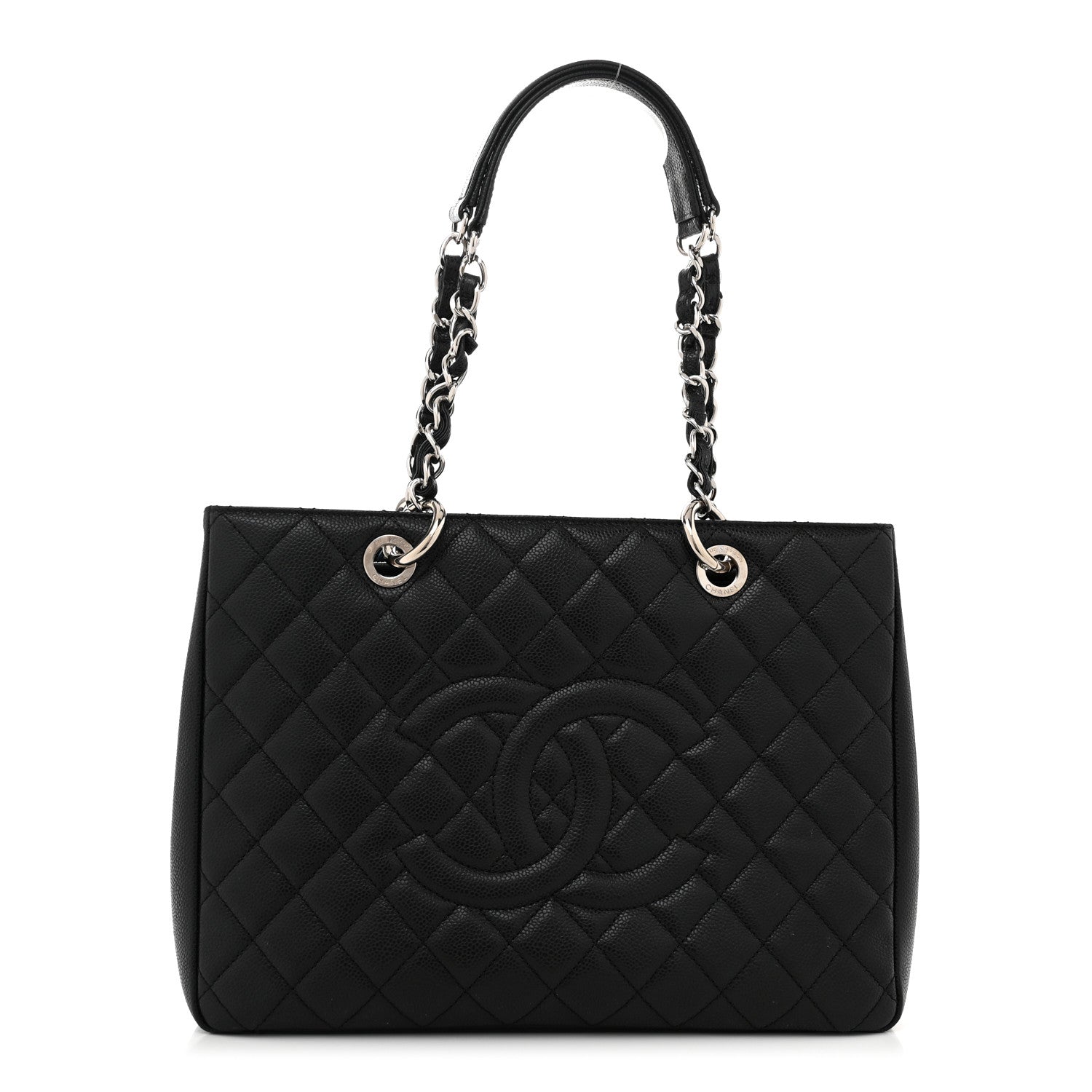 Chanel Caviar Quilted Grand Shopping Tote GST Black 1 of 12