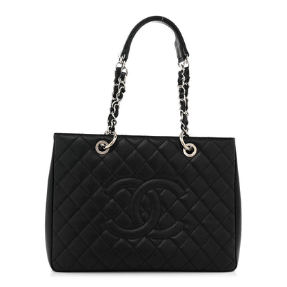 Chanel Caviar Quilted Grand Shopping Tote GST Black 1 of 12