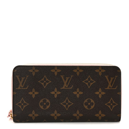 Louis Vuitton Monogram Pompon Zippy Wallet Rose Ballerine 1 of 8
