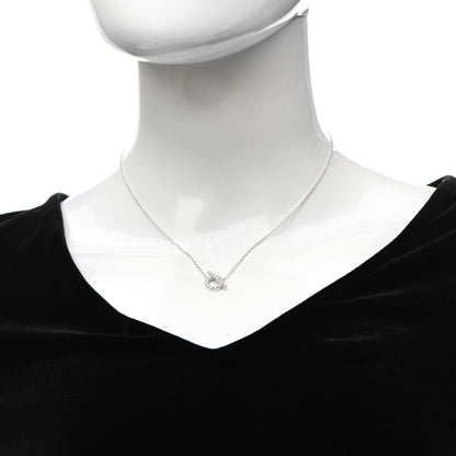 Hermes 18K White Gold Diamond Finesse Pendant Necklace 2 of 5