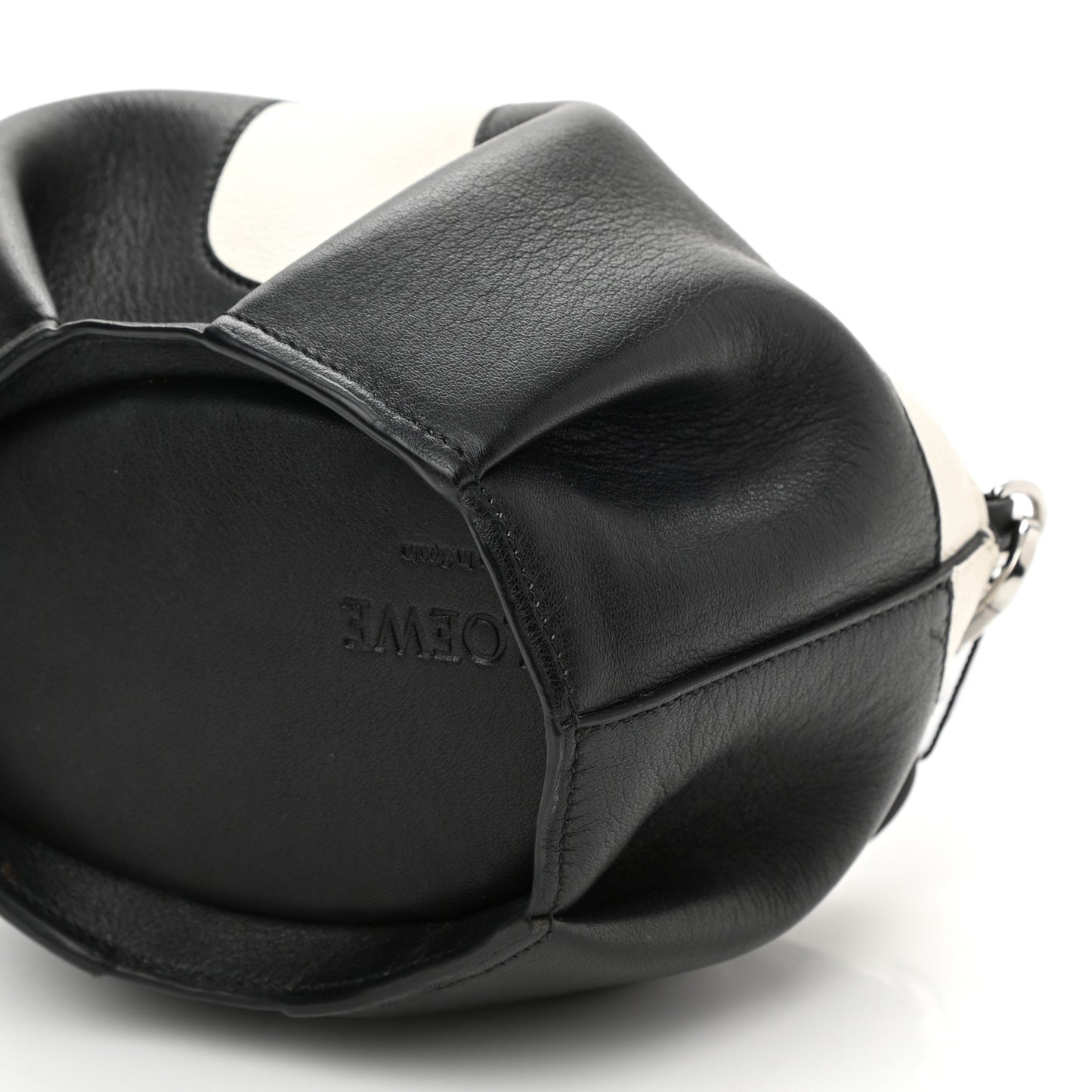 Calfskin Panda Crossbody Black White