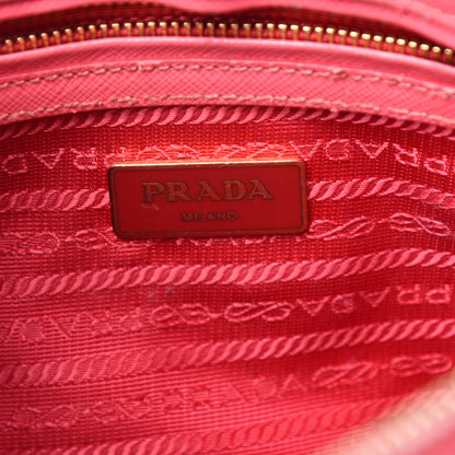 Prada Saffiano Mini Galleria Double Zip Tote Fragola 6 of 9