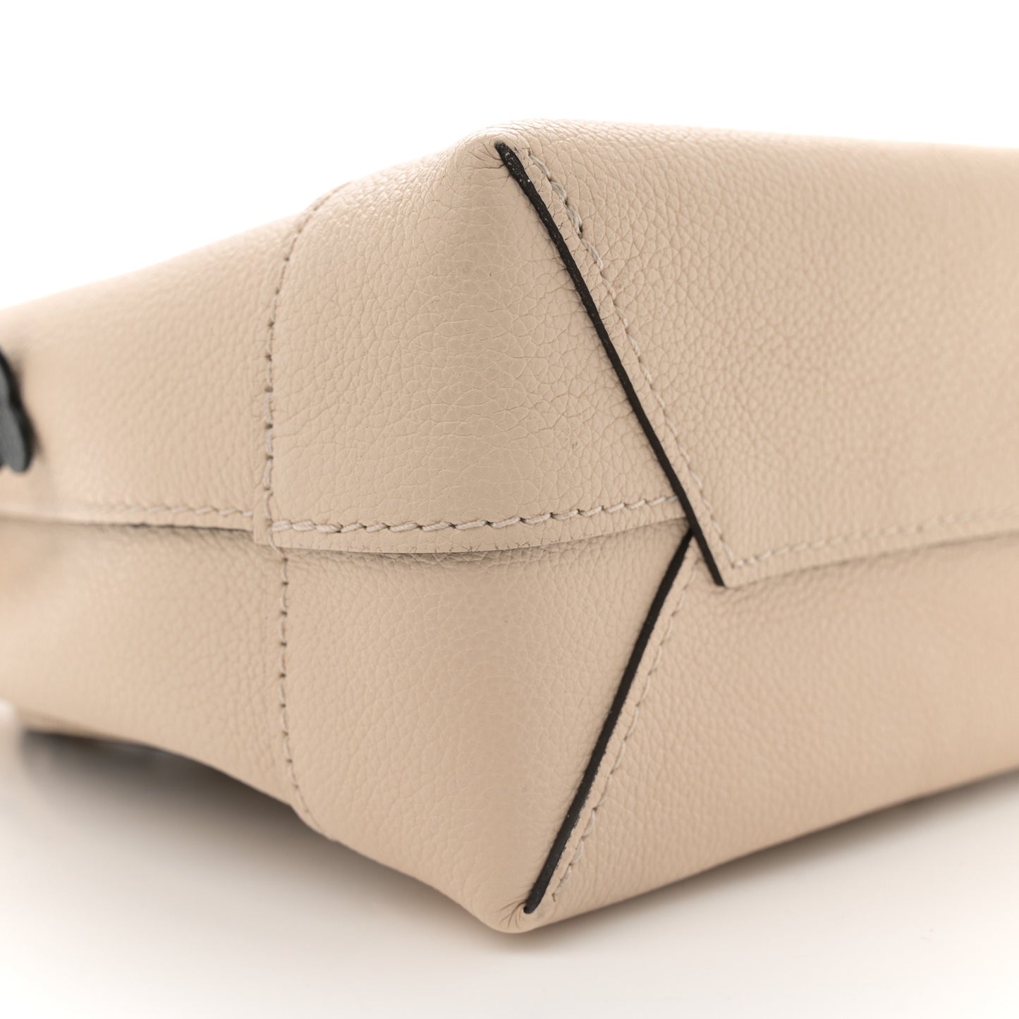 Calfskin Flowers Lockme Mini Backpack Creme