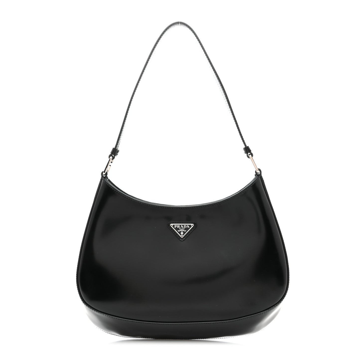 Spazzolato Cleo Shoulder Bag Black