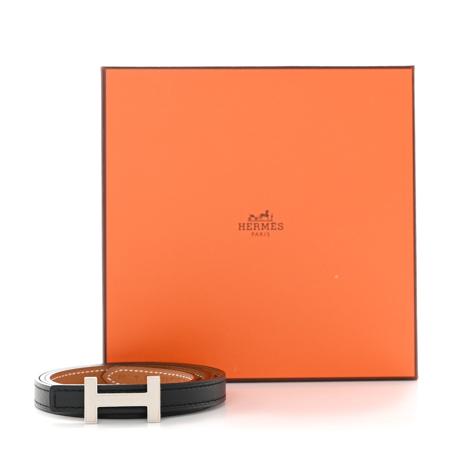 Hermes Epsom Swift 13mm Focus Belt 85 34 Gold Black 6 of 6