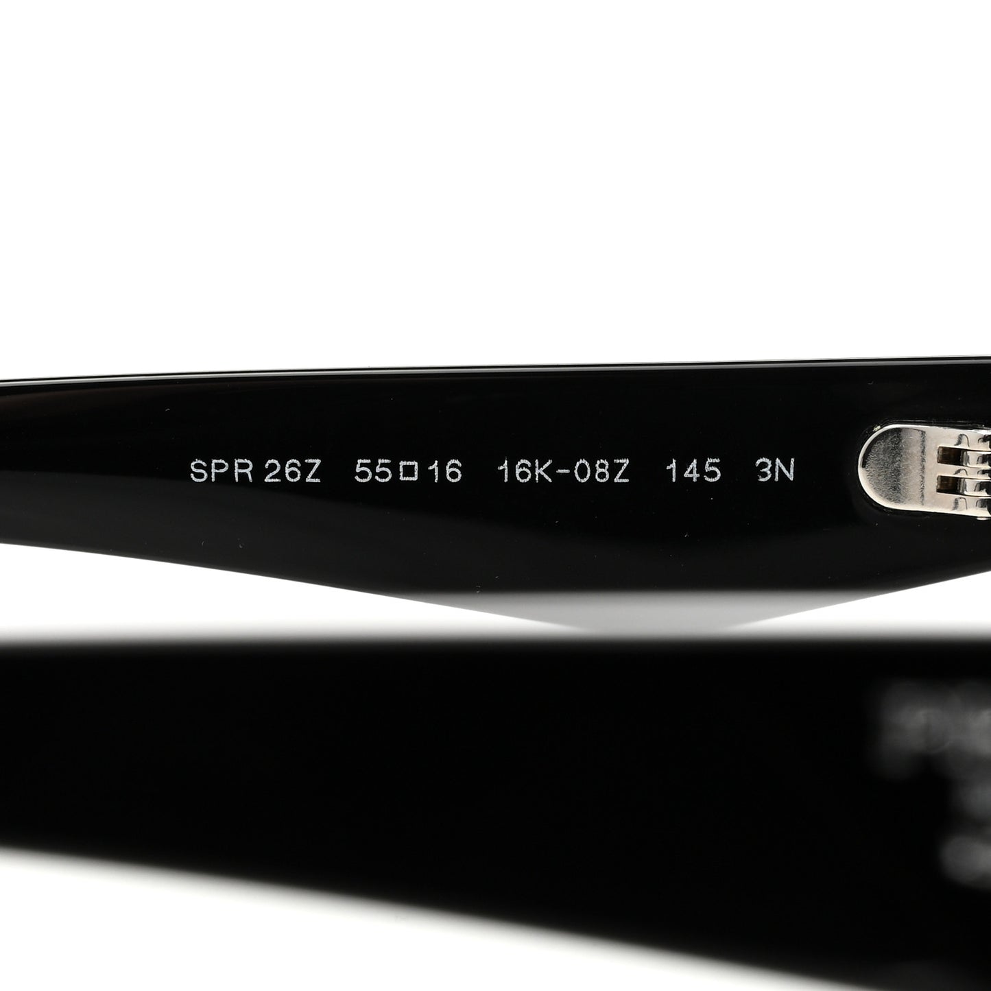 Acetate Oval Sunglasses SPR 26Z Black