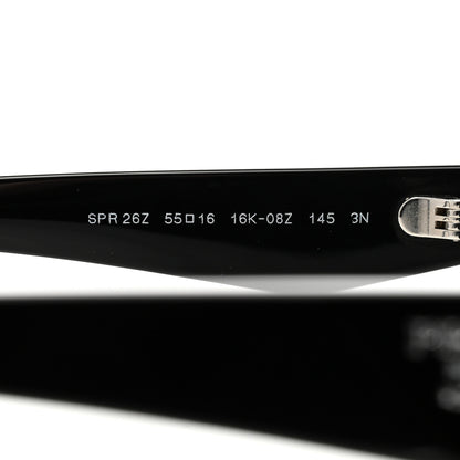 Prada Acetate Oval Sunglasses SPR 26Z Black 6 of 8