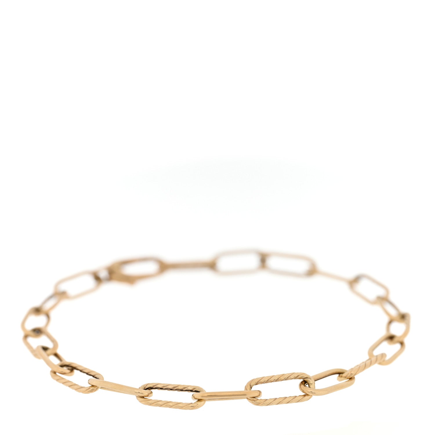 David Yurman 18K Yellow Gold 4mm Madison Classic Chain Bracelet 1 of 3