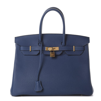 Hermes Togo Birkin 35 Deep Bleu 1 of 12