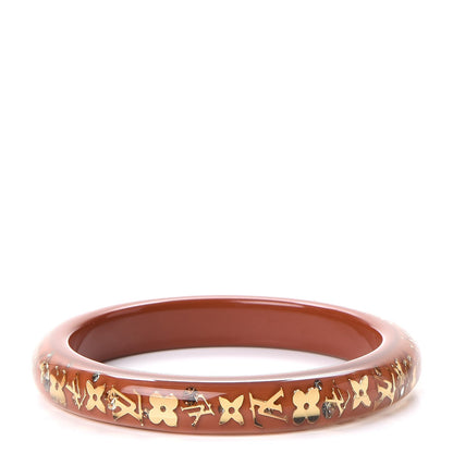 Louis Vuitton Resin Swarovski PM Inclusion Bracelet M Caramel 1 of 4