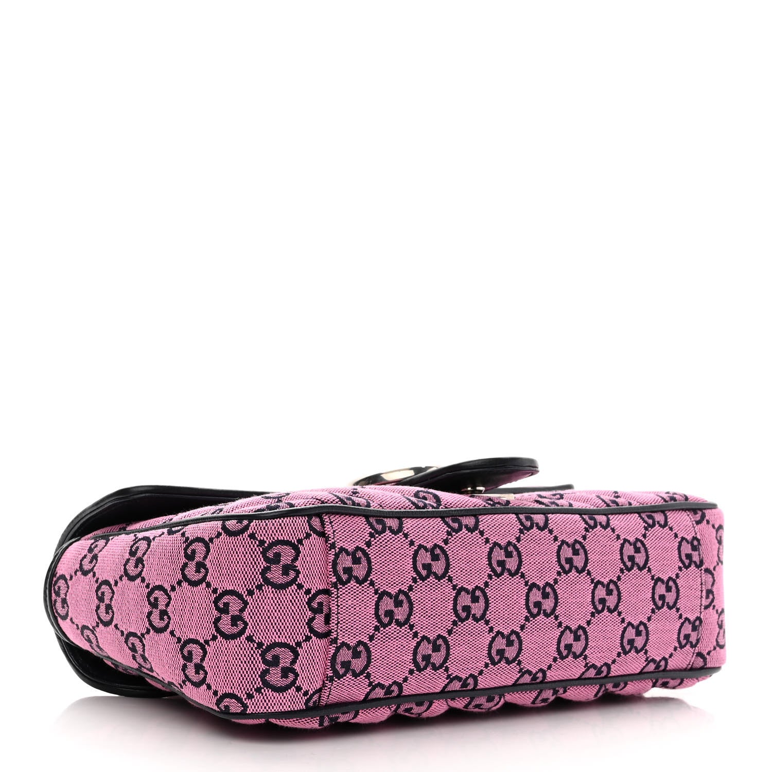 Gucci Monogram Multicolor Matelasse Diagonal Small GG Marmont Shoulder Bag Pink Blue 4 of 10