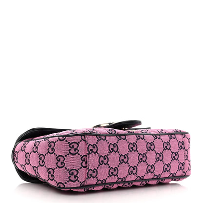 Gucci Monogram Multicolor Matelasse Diagonal Small GG Marmont Shoulder Bag Pink Blue 4 of 10