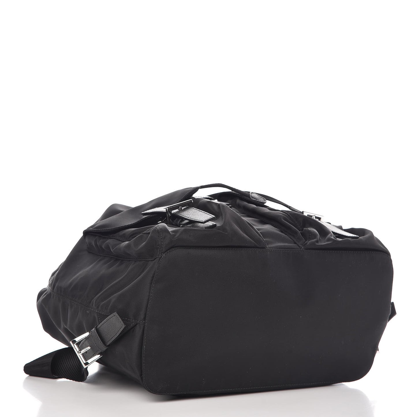Tessuto Nylon Saffiano Medium Backpack Black