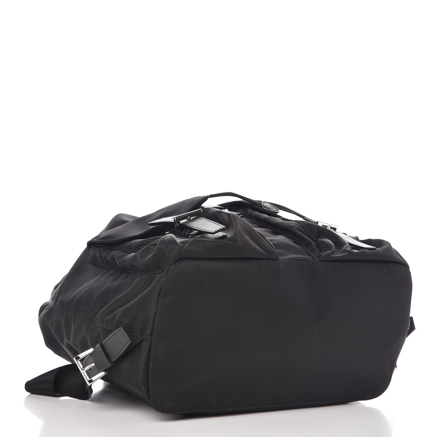 Prada Tessuto Nylon Saffiano Medium Backpack Black 4 of 10