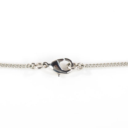 Chanel Crystal Timeless CC Necklace Silver 5 of 7