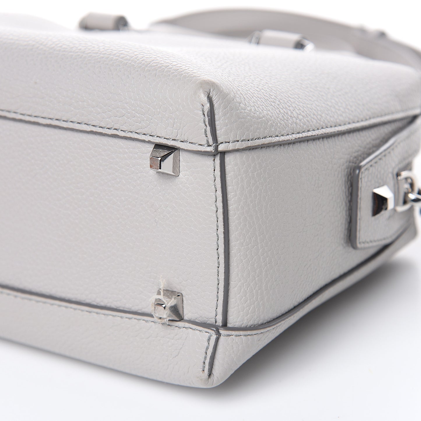 Grained Calfskin Small Ella Boston Dove