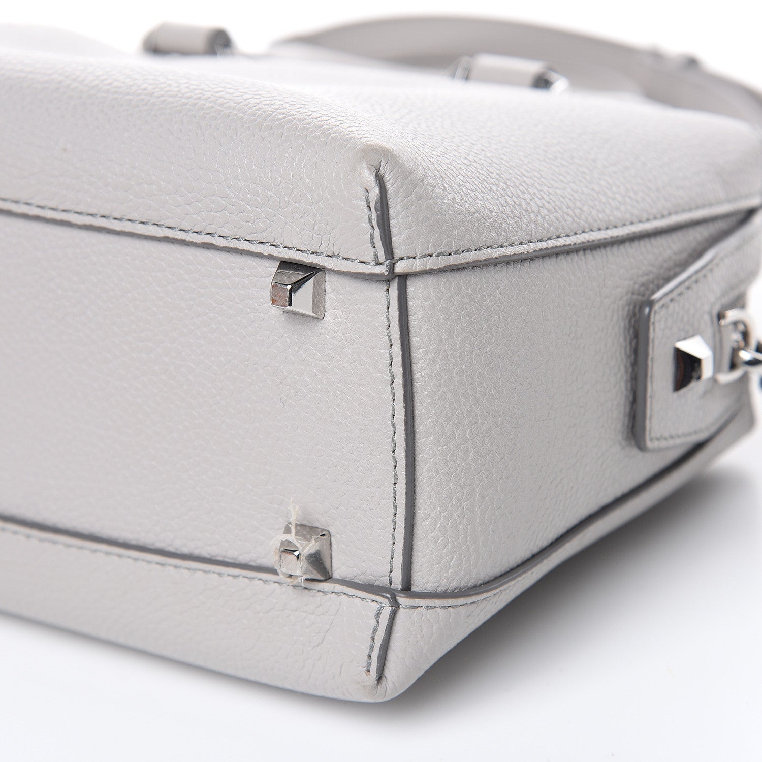 MCM Grained Calfskin Small Ella Boston Dove 9 of 11