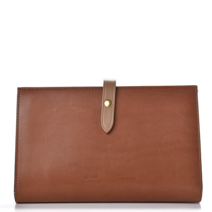 Celine Natural Calfskin Large Multifunction Strap Wallet Tan 1 of 8