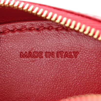 Celine Smooth Calfskin Cuir Triomphe Oval Purse Crossbody Red 6 of 9