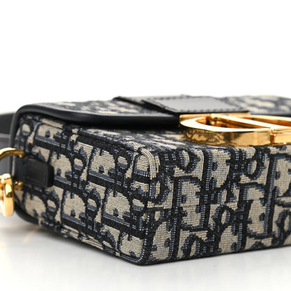 Christian Dior Oblique 30 Montaigne Box Bag Blue 8 of 10