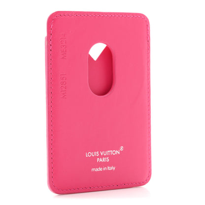 Louis Vuitton Monogram Macassar Magnetic Card Holder Pondichery Pink 3 of 8