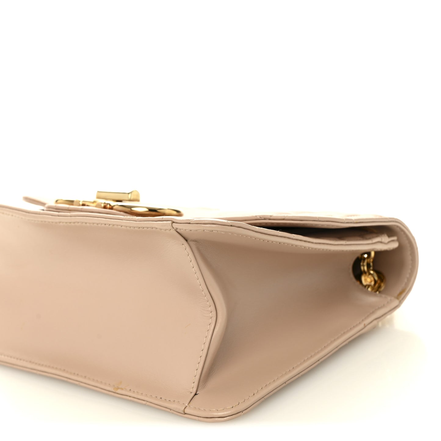 Calfskin Quilted Gancini Flap Bag Ameretti
