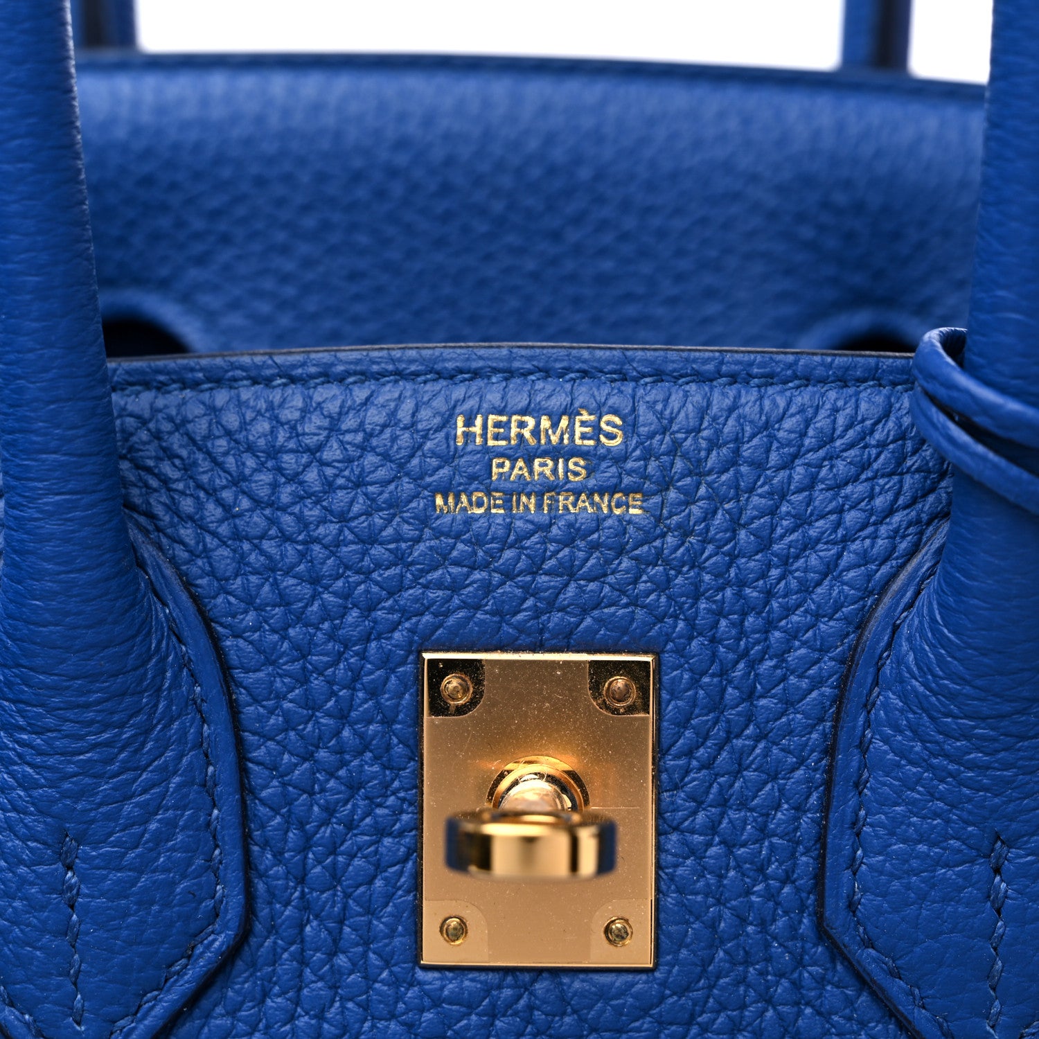 Hermes Togo Birkin 25 Bleu France 6 of 11