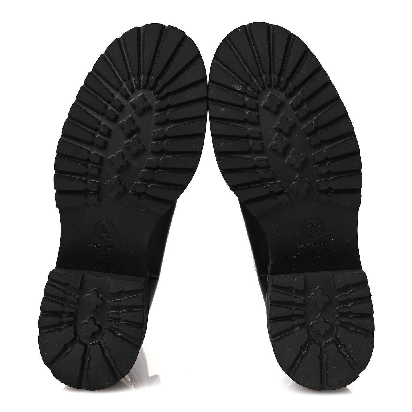 Calfskin CC Ankle Boots 37.5 Black