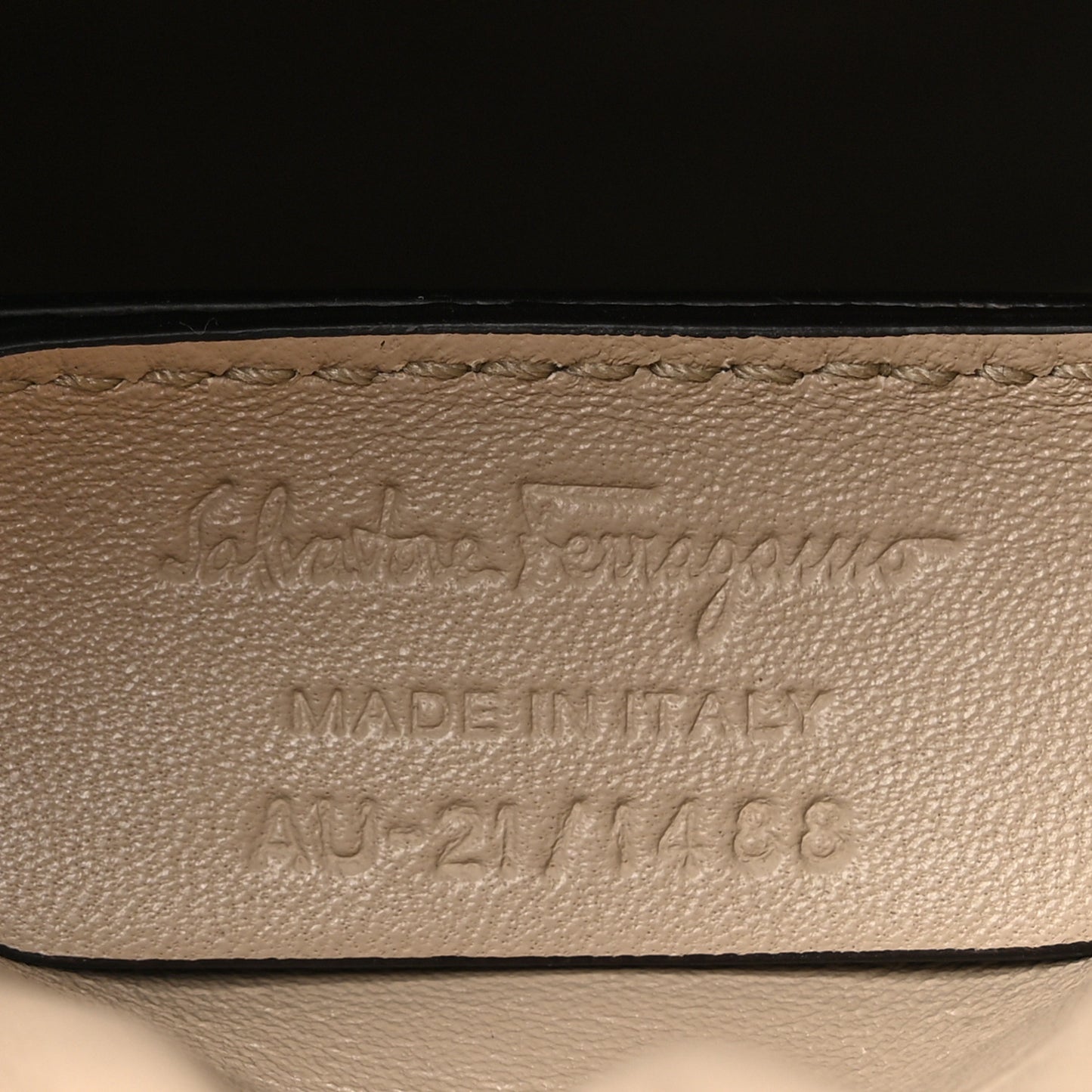 Calfskin Cage Bag Beige