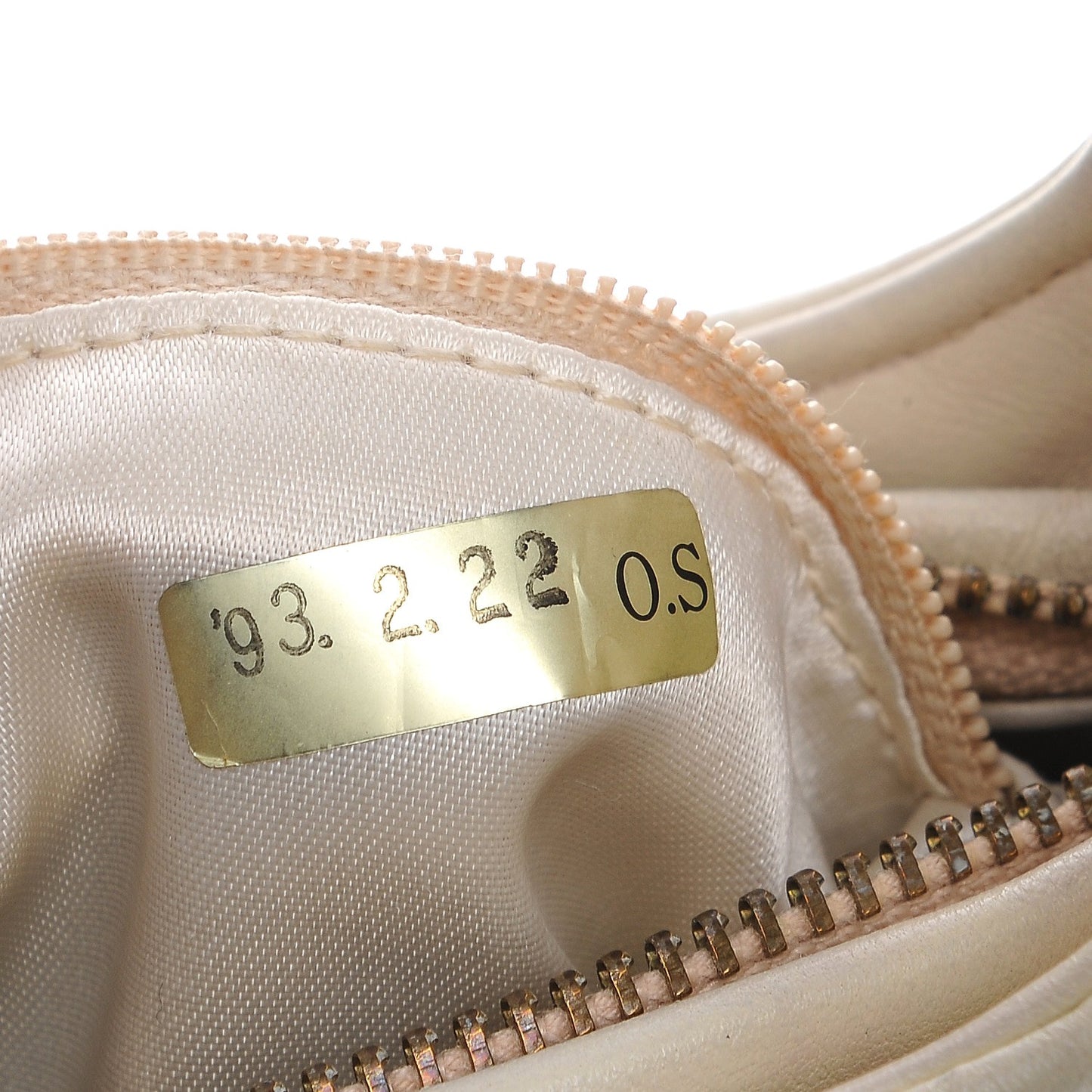 Lambskin Quilted Tassel Bag Beige Clair