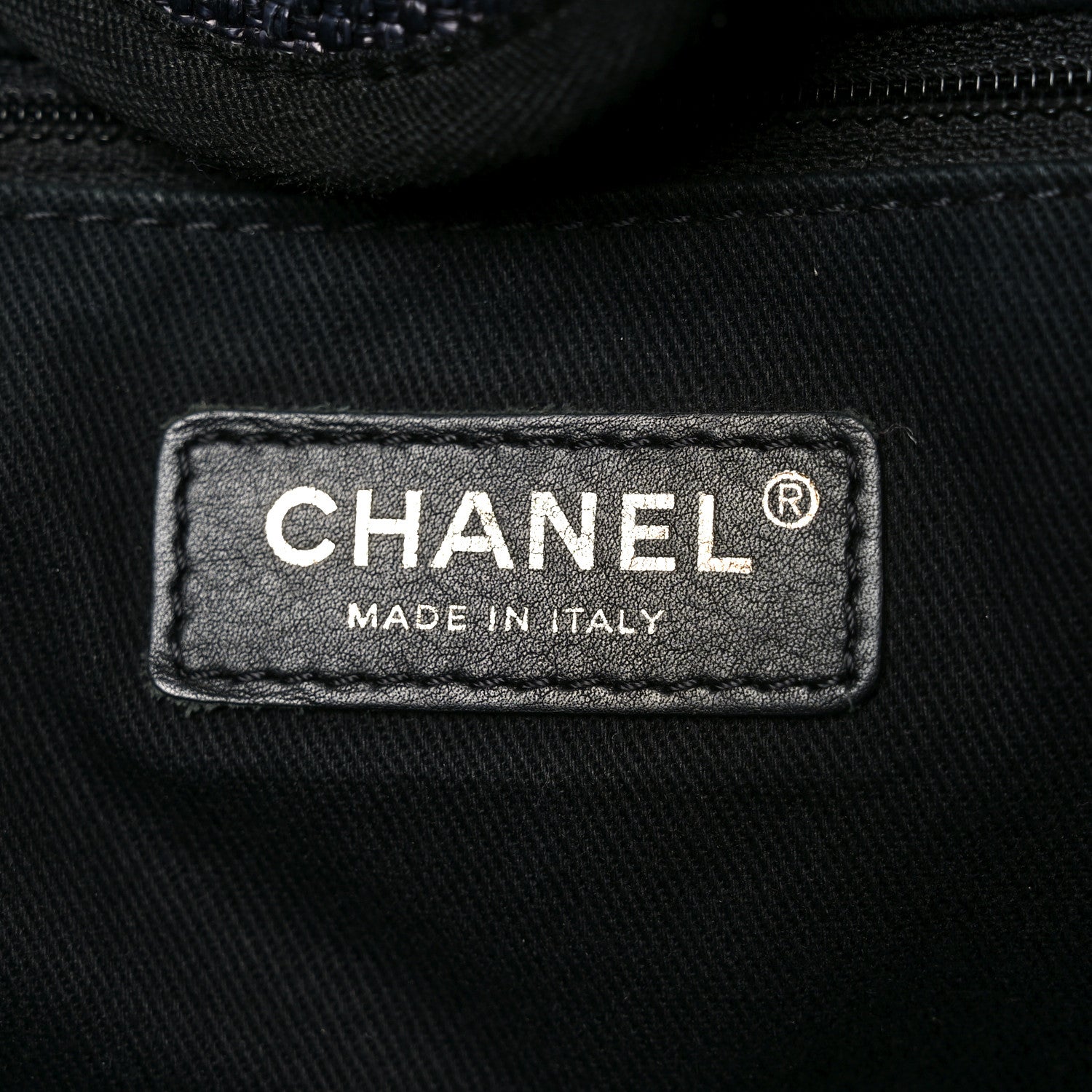Chanel Woven Straw Raffia Large Deauville Tote Black 6 of 11