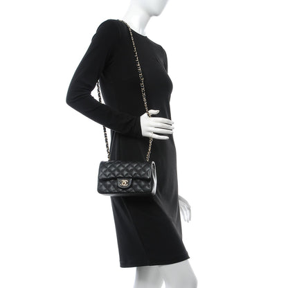 Chanel Caviar Quilted Mini Rectangular Flap Black 2 of 8