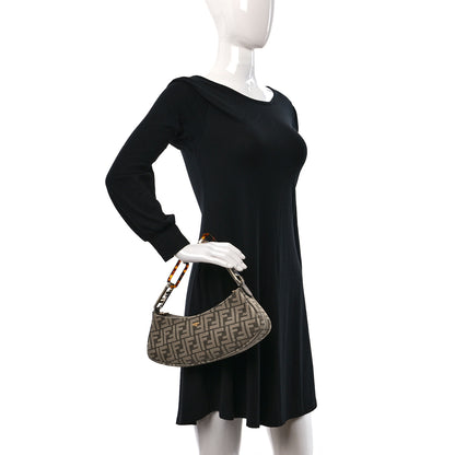 Fendi Chenille Vitello King Plexiglass FF O'Lock Swing Tortora Nuvola 2 of 10