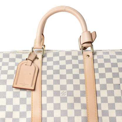 Louis Vuitton Damier Azur Keepall Bandouliere 55 8 of 11