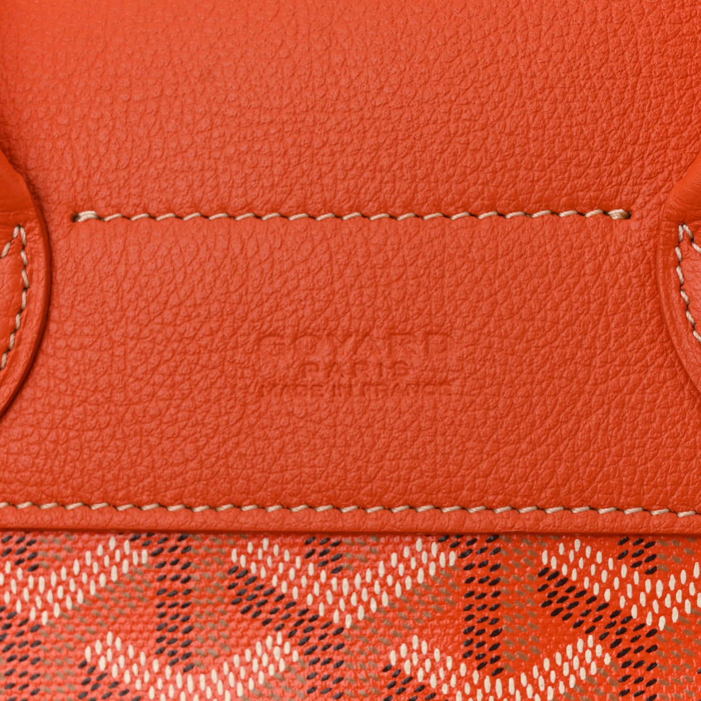 Goyardine Calfskin Mini Alpin Backpack Orange
