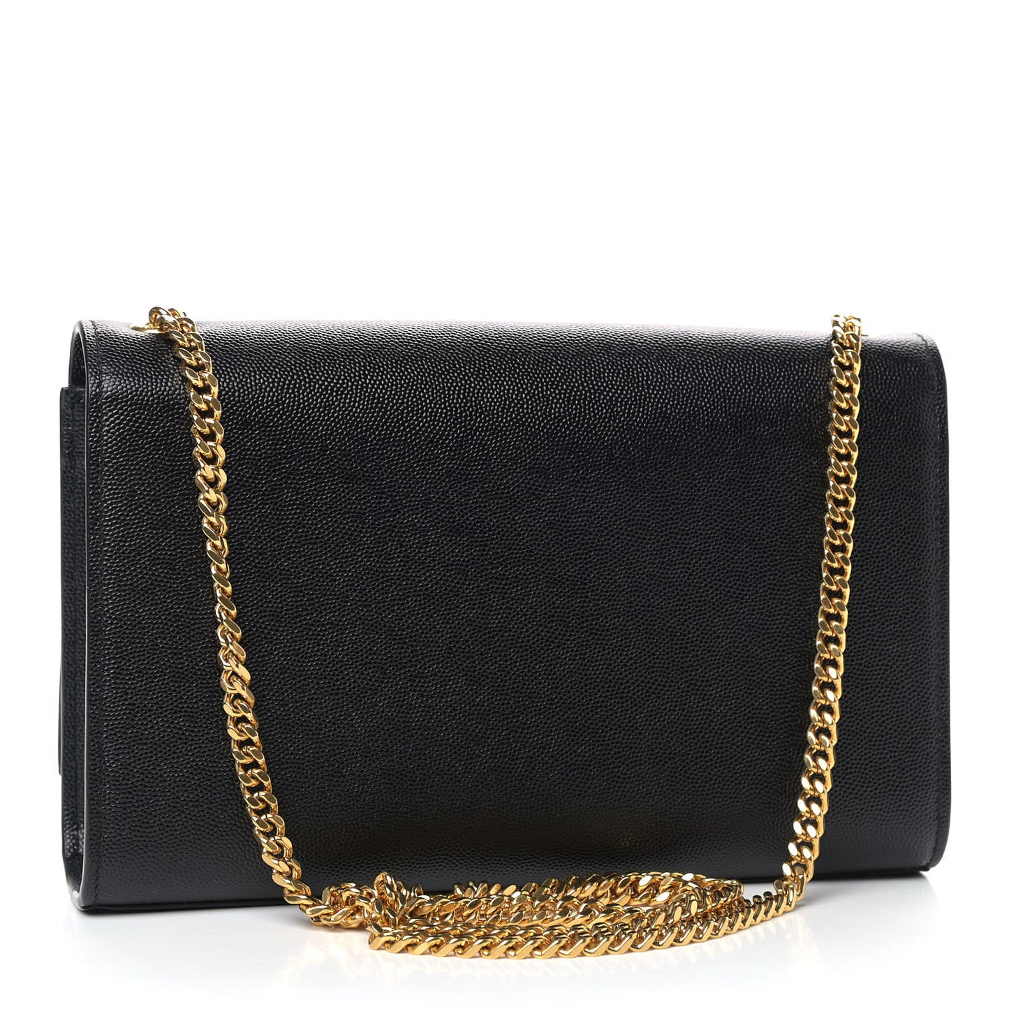 Grain De Poudre Medium Classic Monogram Kate Satchel Black