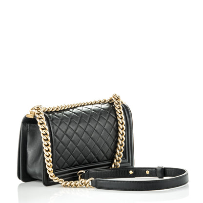 Chanel Calfskin Quilted Medium Boy Flap Black 3 of 8