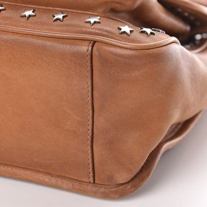 Saint Laurent Calfskin Star Studded Monogram Medium Niki Chain Satchel Brown 11 of 11