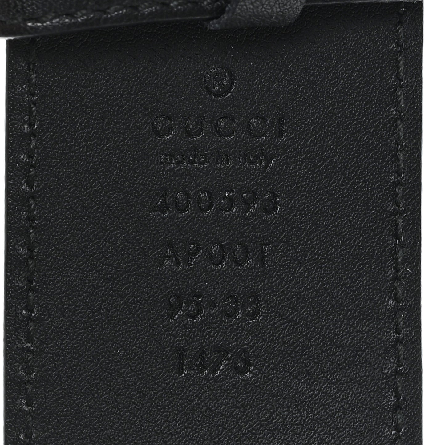 Calfskin Double G 40mm Belt 95 38 Black