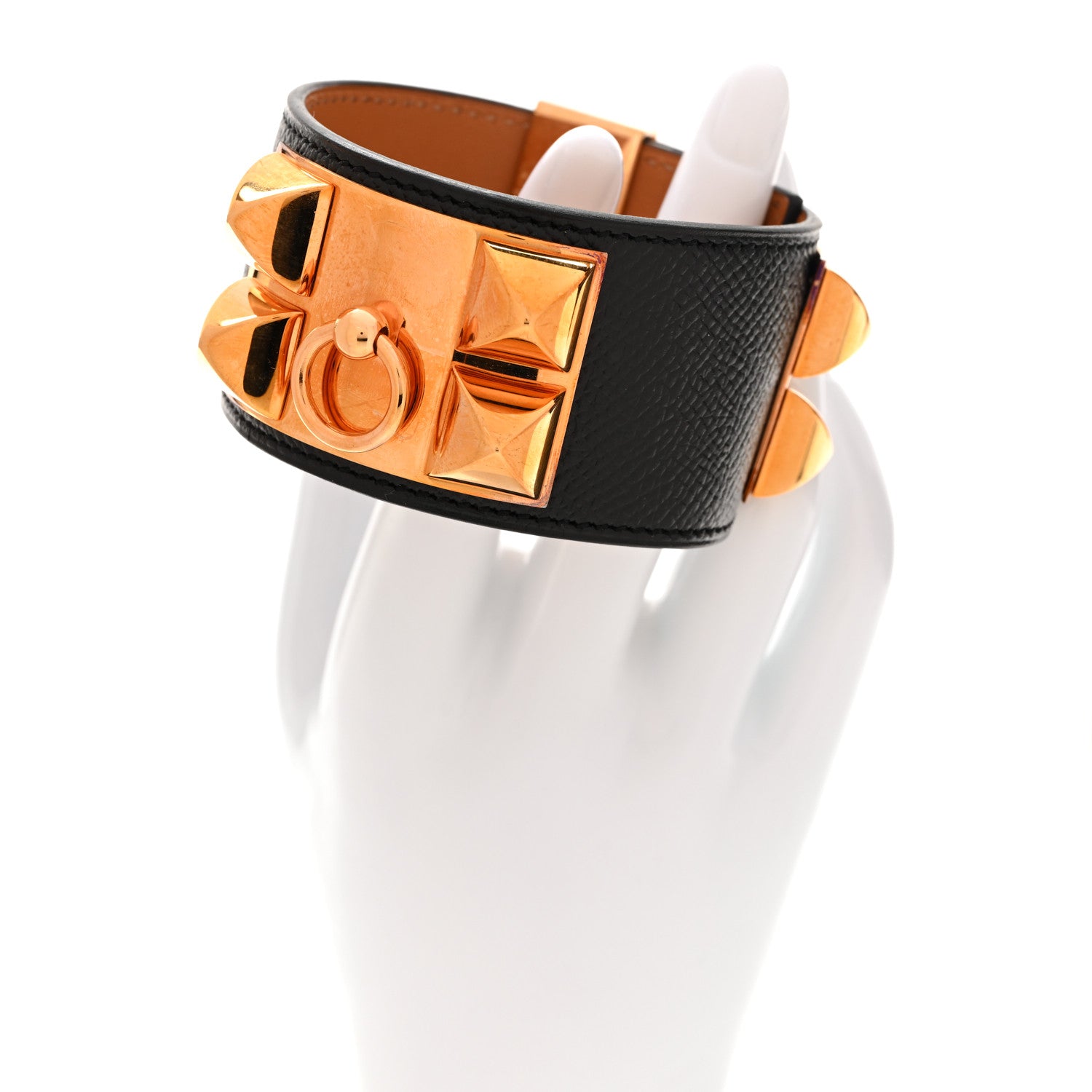 Hermes Epsom Collier de Chien CDC Bracelet L Black 2 of 7