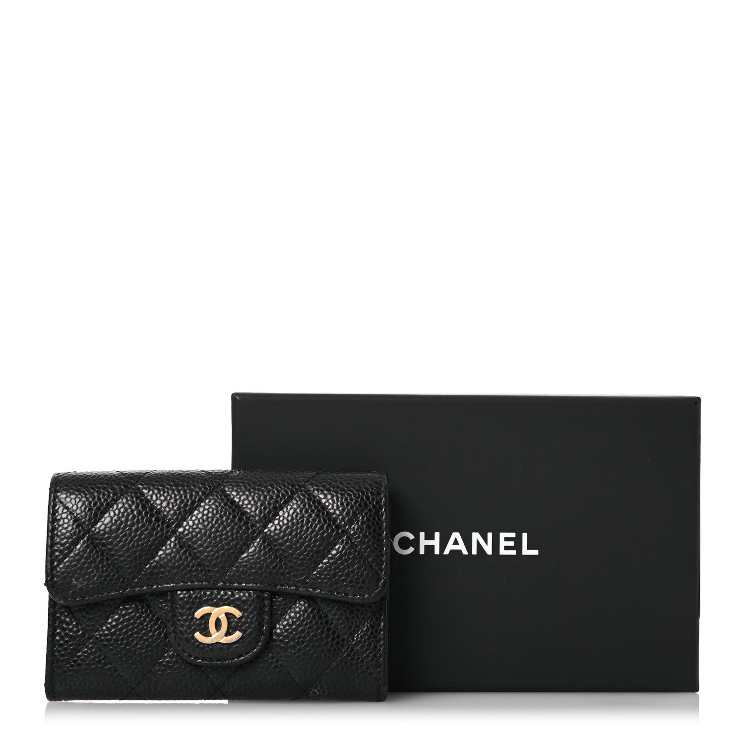 Chanel Caviar Quilted Flap Card Holder Black 14 of 14