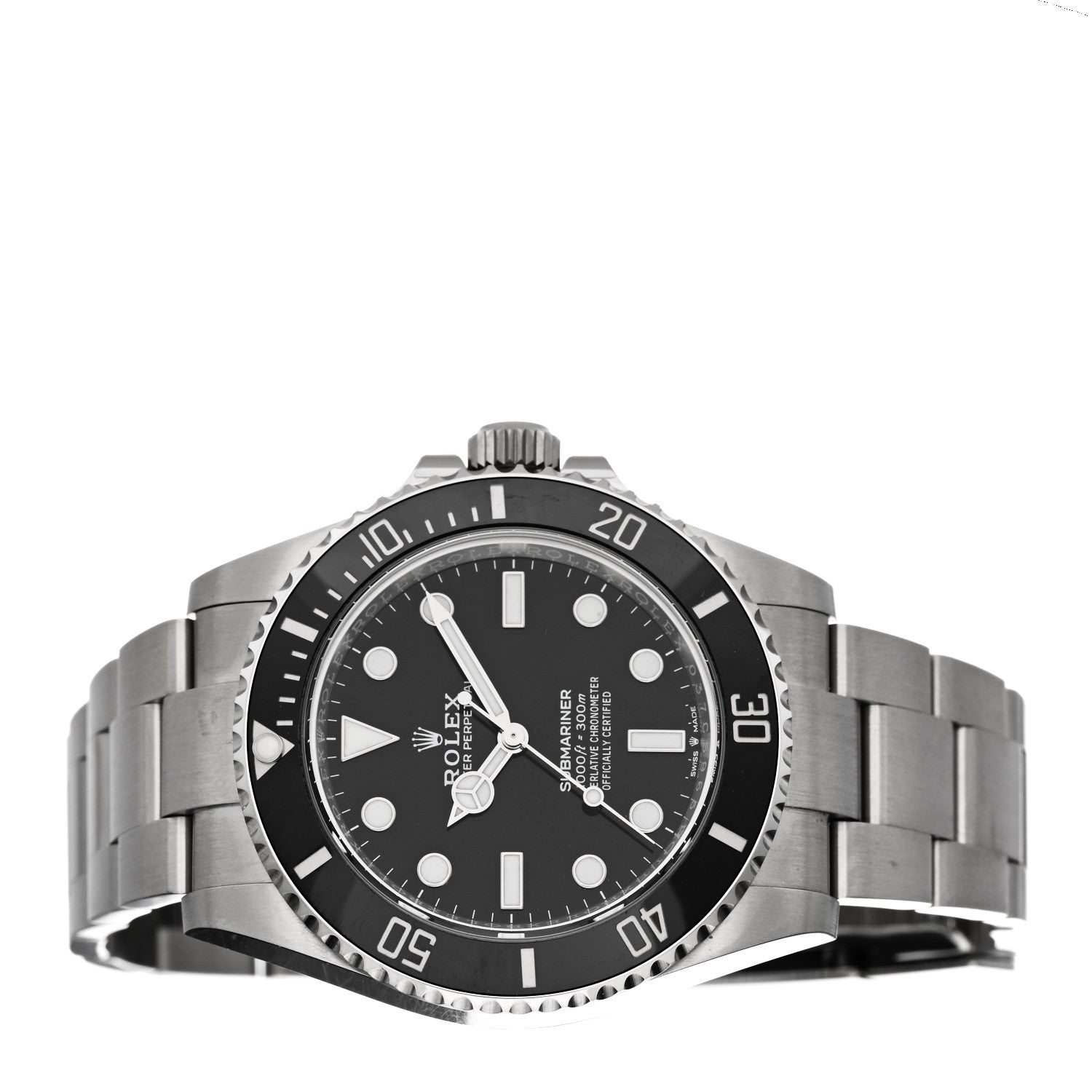 Rolex Stainless Steel 41mm Oyster Perpetual Submariner Watch Black 124060 2 of 5