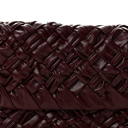 Bottega Veneta Calfskin Foulard Intreccio Kalimero Citta Shoulder Bag Barolo 8 of 13