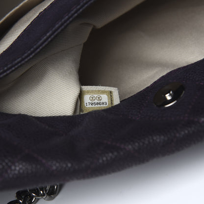 Chanel Iridescent Caviar Quilted Lady Pearly Tote Purple 7 of 13