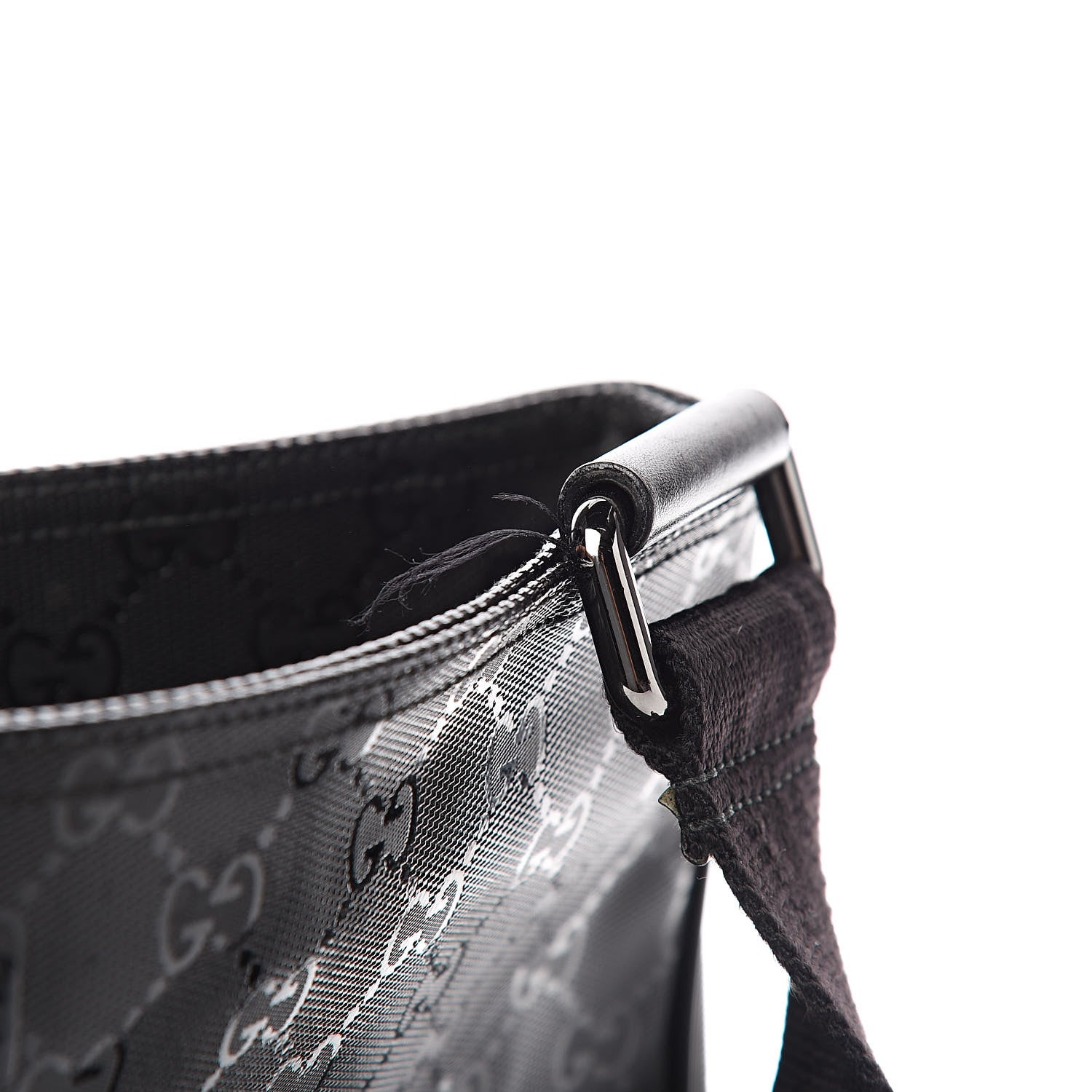 Gucci Imprime Monogram Medium Flat Messenger Bag Black 8 of 12