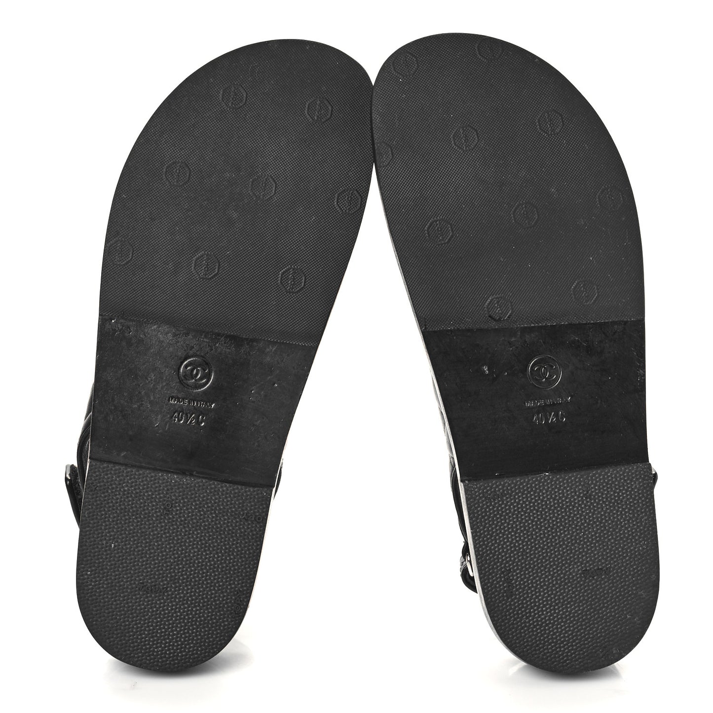 Lambskin Velcro Dad Sandals 40.5 Black